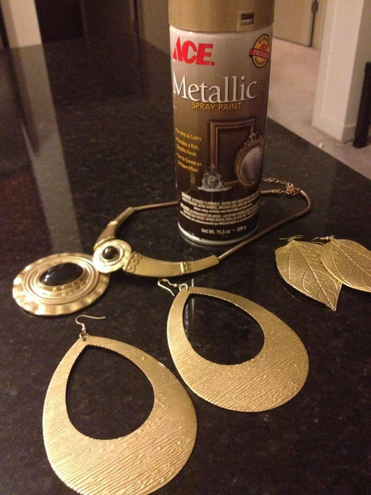 How to paint fake gold jewelry?