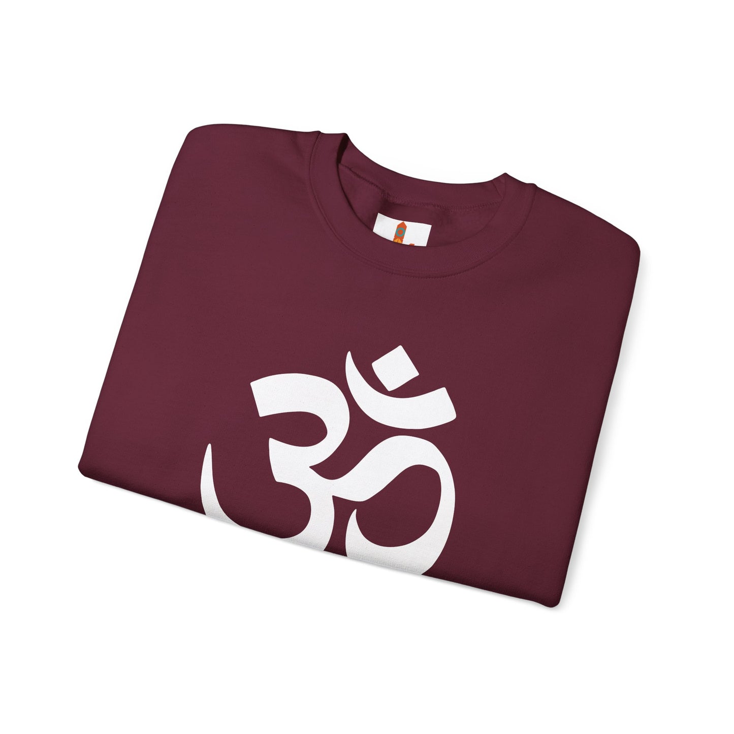 White Simple Om Art Sweatshirt