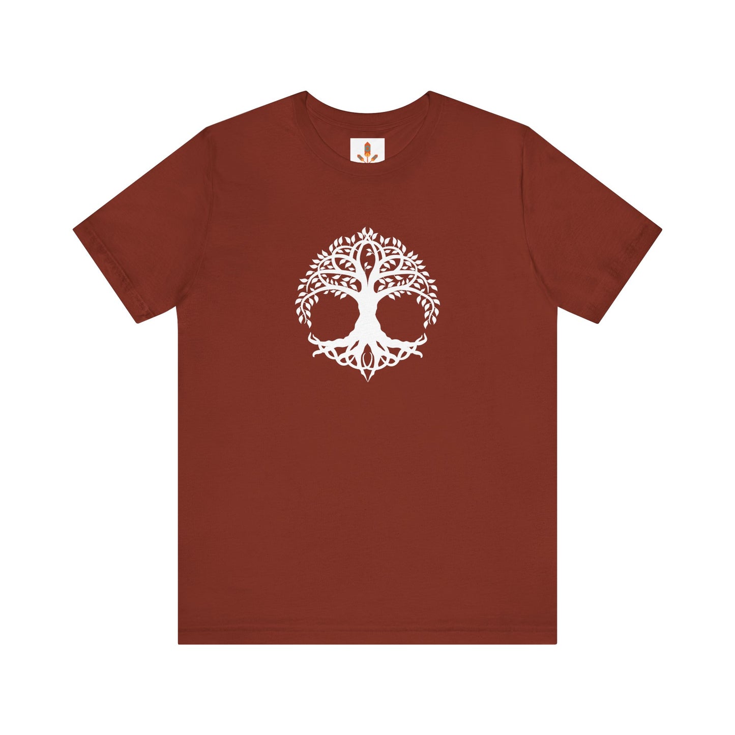 White Celtic Tree of Life Design T-shirt