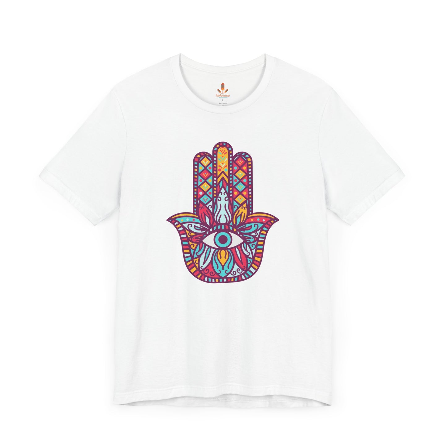 Colorful Fatima Hamsa Hand T-shirt