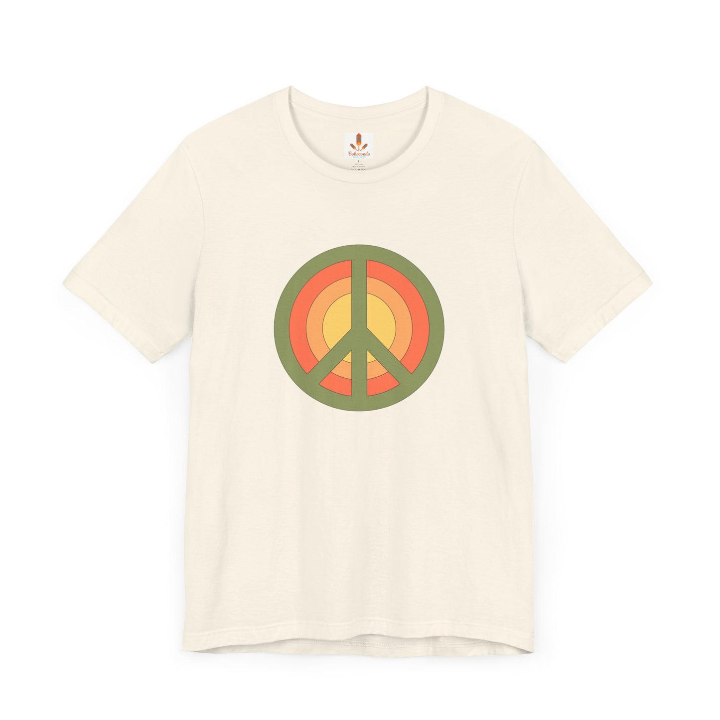 Retro Peace Sign Design T-shirt