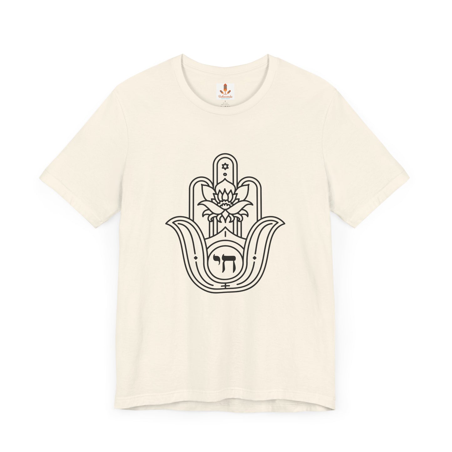 Hamsa Hand with Lotus Design T-shirt