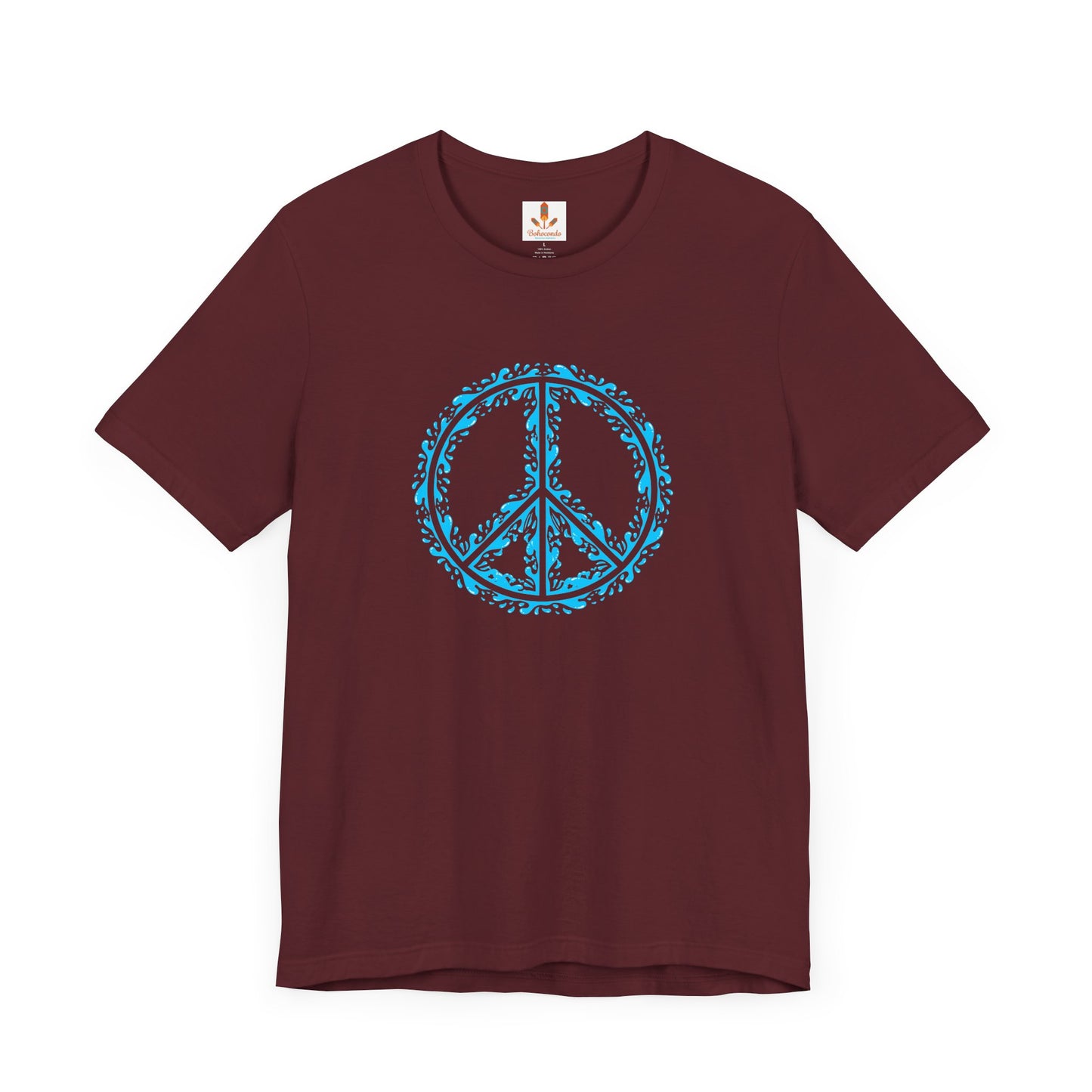 Peace Sign with Water Design T-shirt