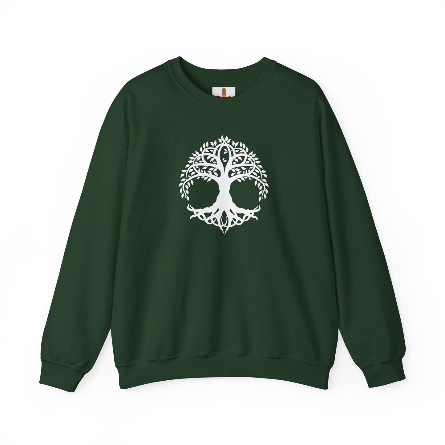 White Celtic Tree of Life Design Sweatshirt