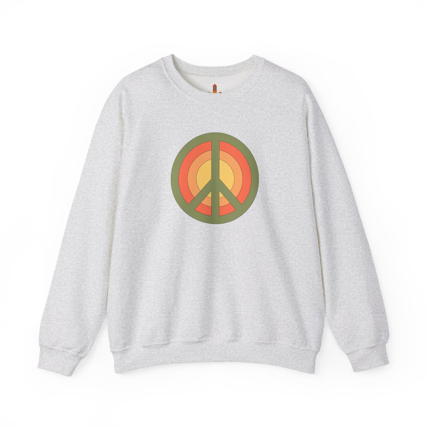 Retro Peace Sign Design Sweatshirt