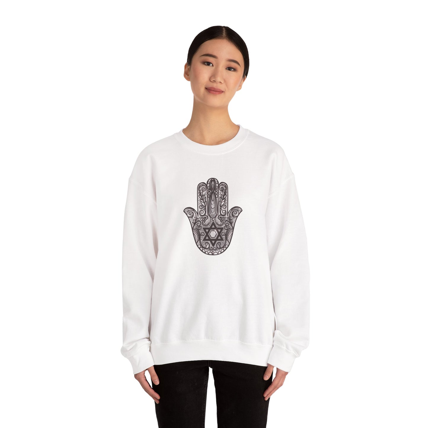 Beautiful Hamsa Hand with Star Sweatshirt