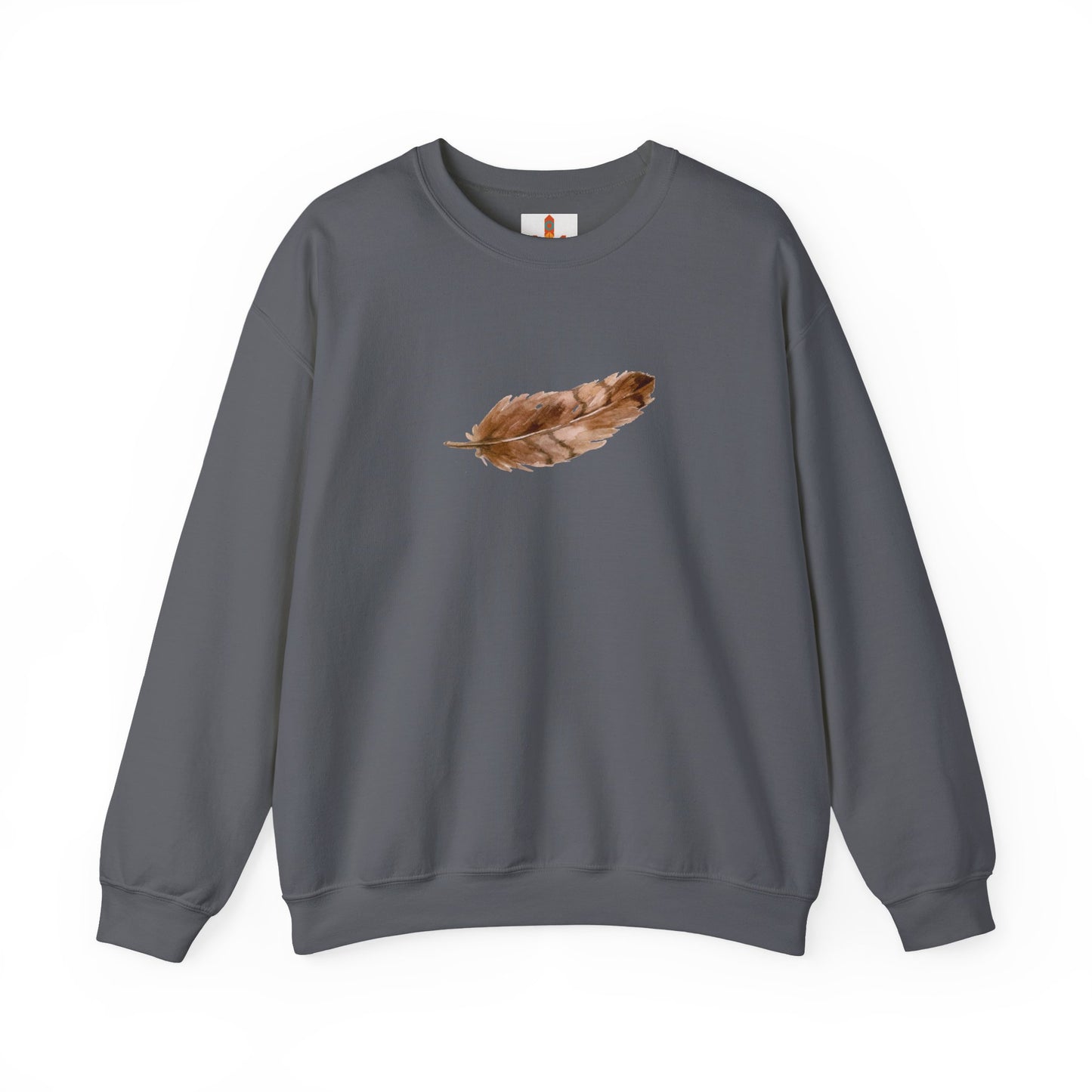 Brown Feather Sweatshirt