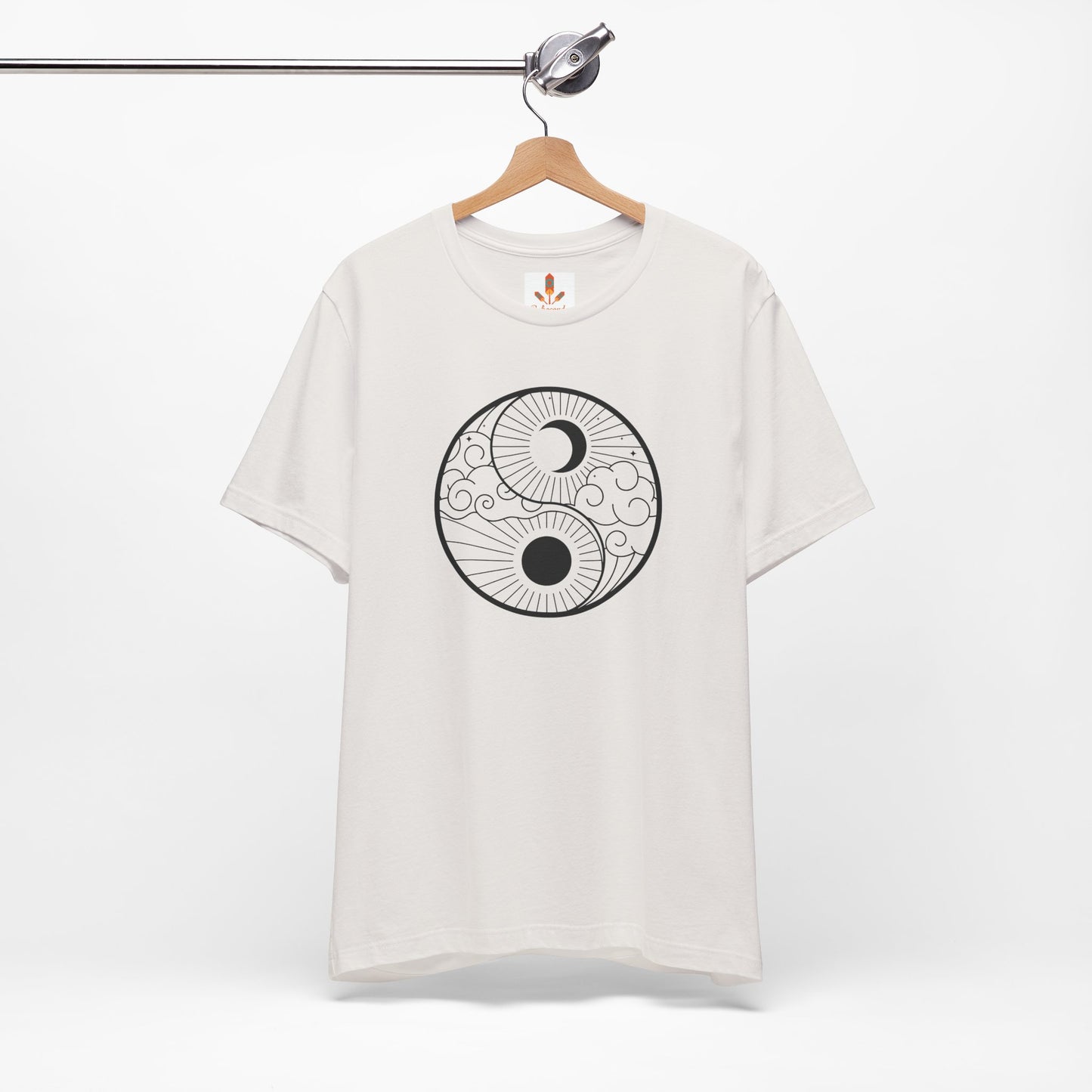 Yin Yang Sun and Moon Design T-shirt