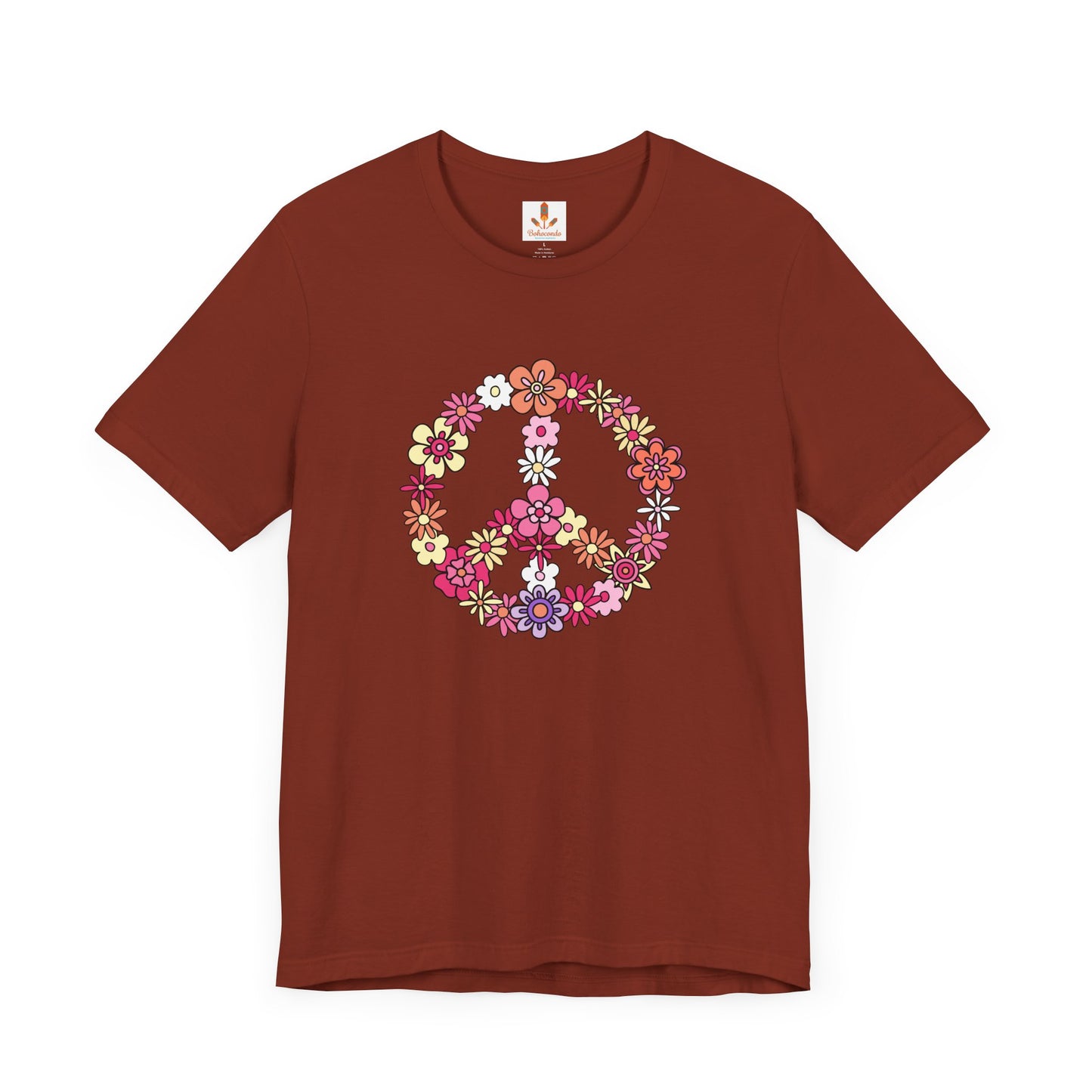 Peace Sign made from Flowers T-shirt