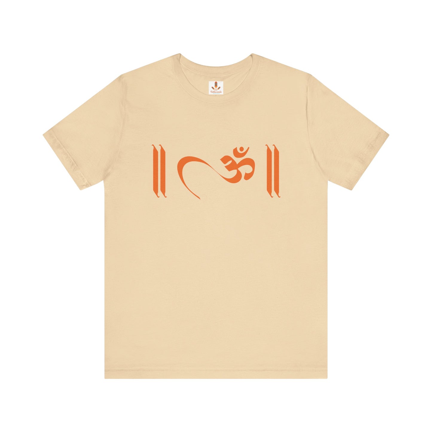 Om Written in Orange T-shirt