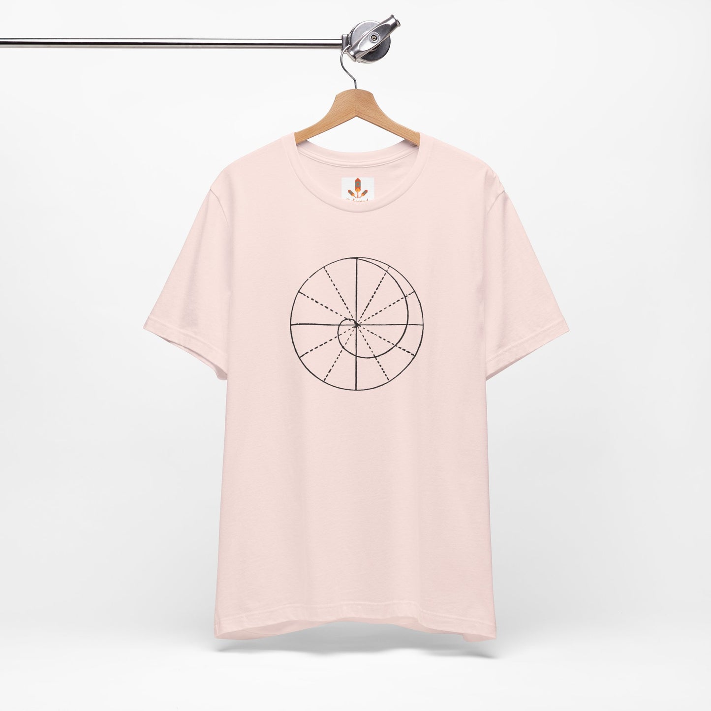 Spiral of Life in Circle Drawing T-shirt