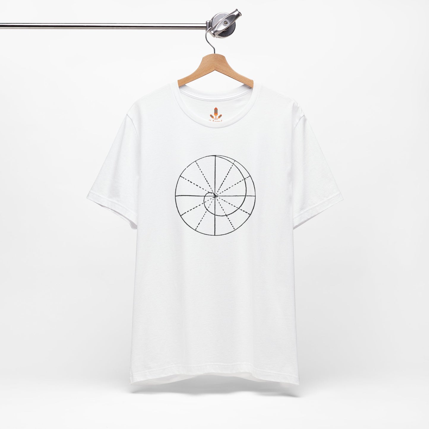 Spiral of Life in Circle Drawing T-shirt