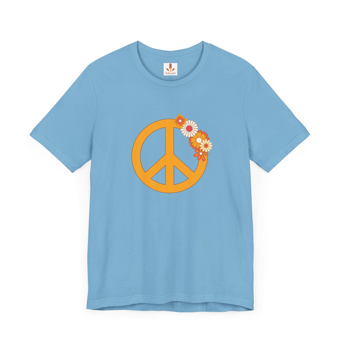 Peace Sign with Flowers T-shirt