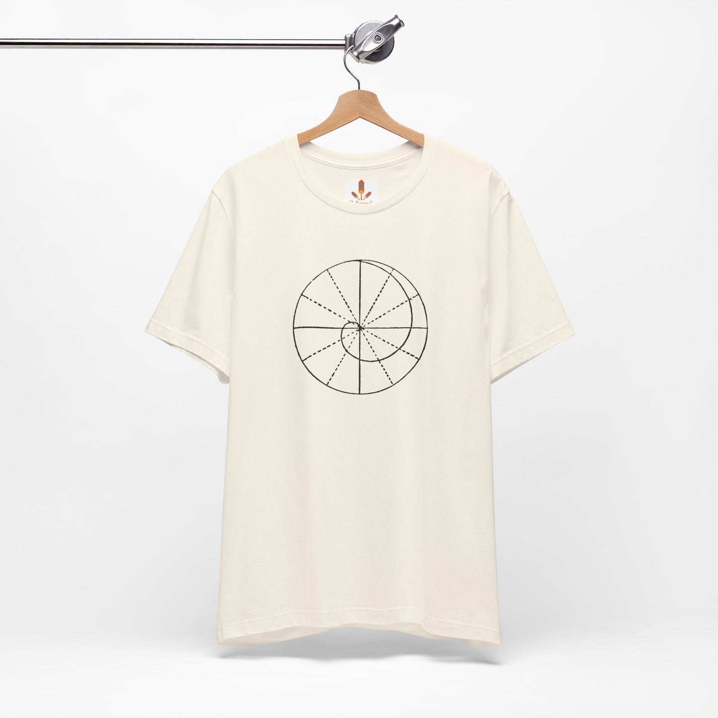 Spiral of Life in Circle Drawing T-shirt