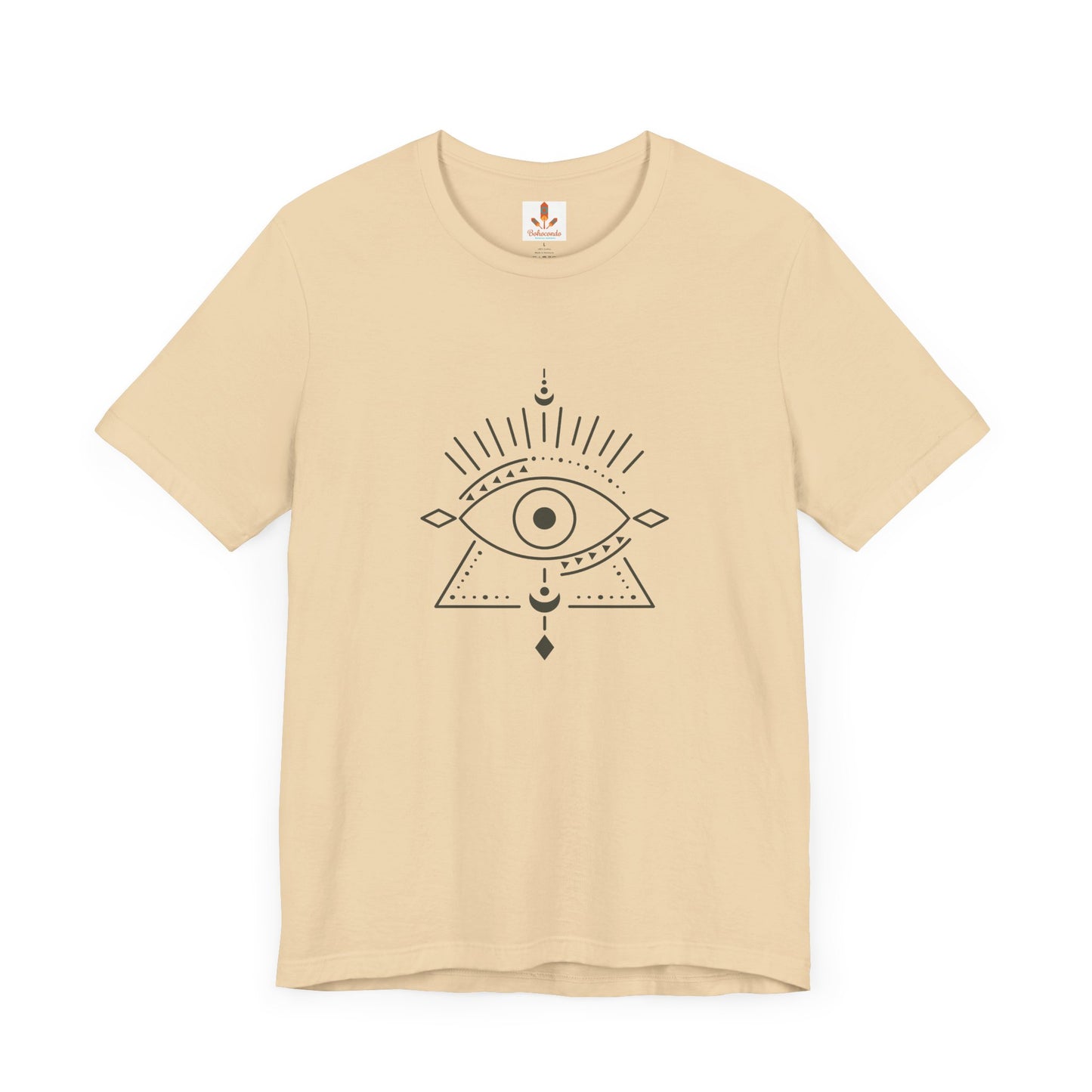Pyramid and Evil Eye Design T-shirt