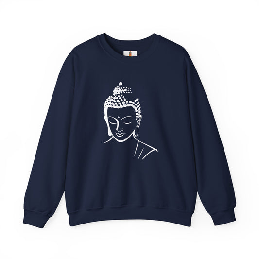 White Buddha Design Sweatshirt