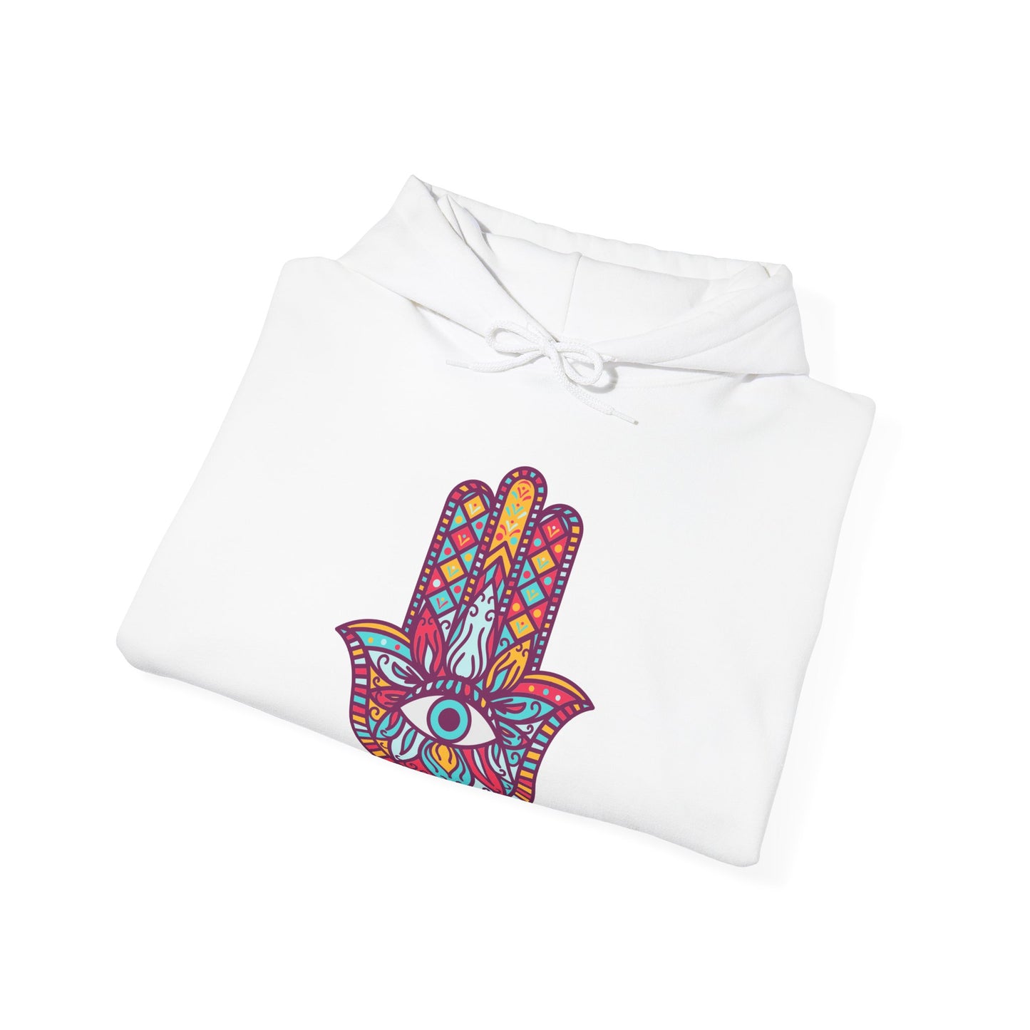 Colorful Fatima Hamsa Hand Hoodie