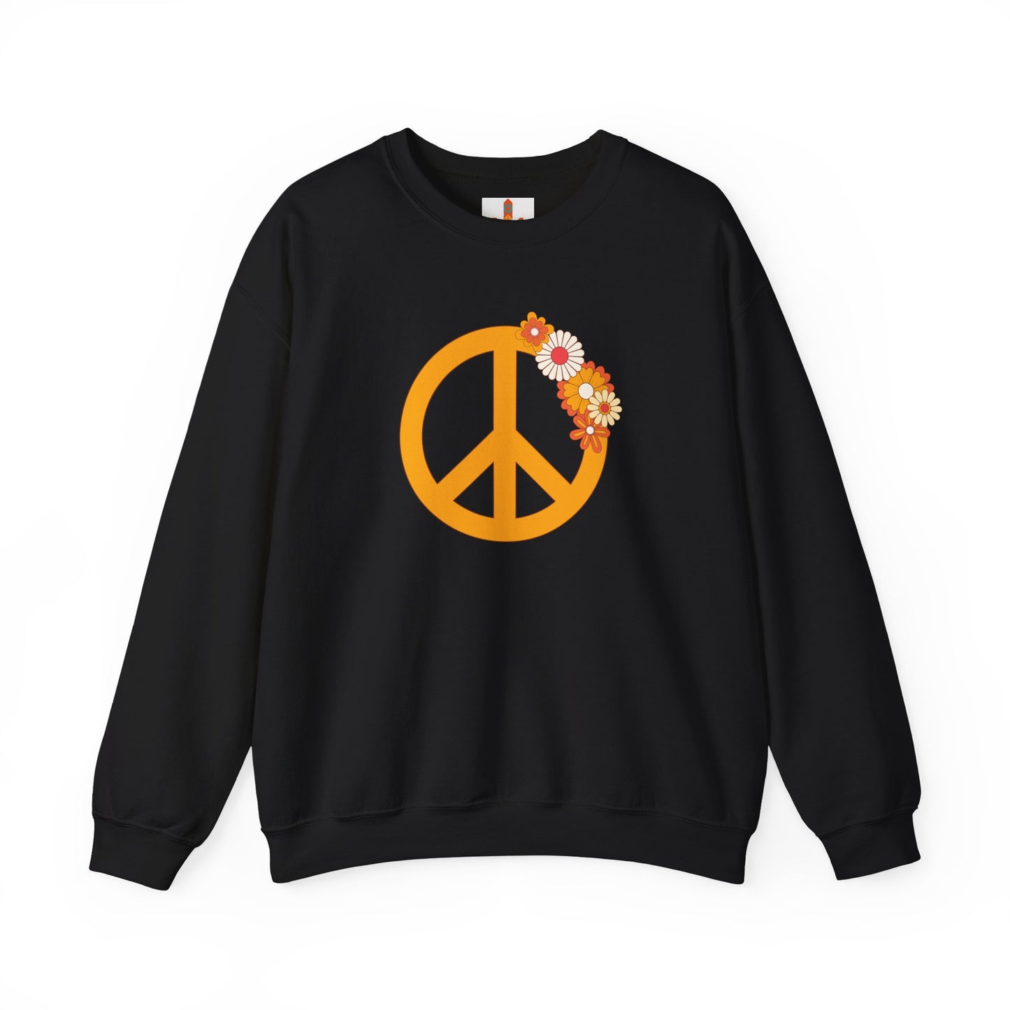 Peace Sign with Flowers Sweatshirt