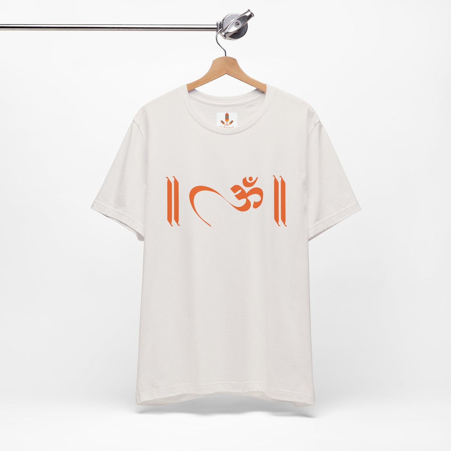 Om Written in Orange T-shirt