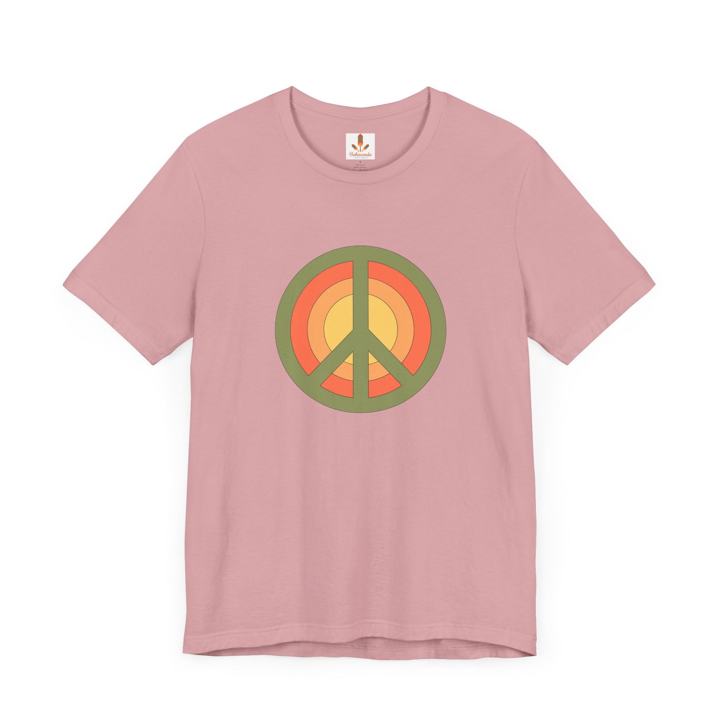 Retro Peace Sign Design T-shirt