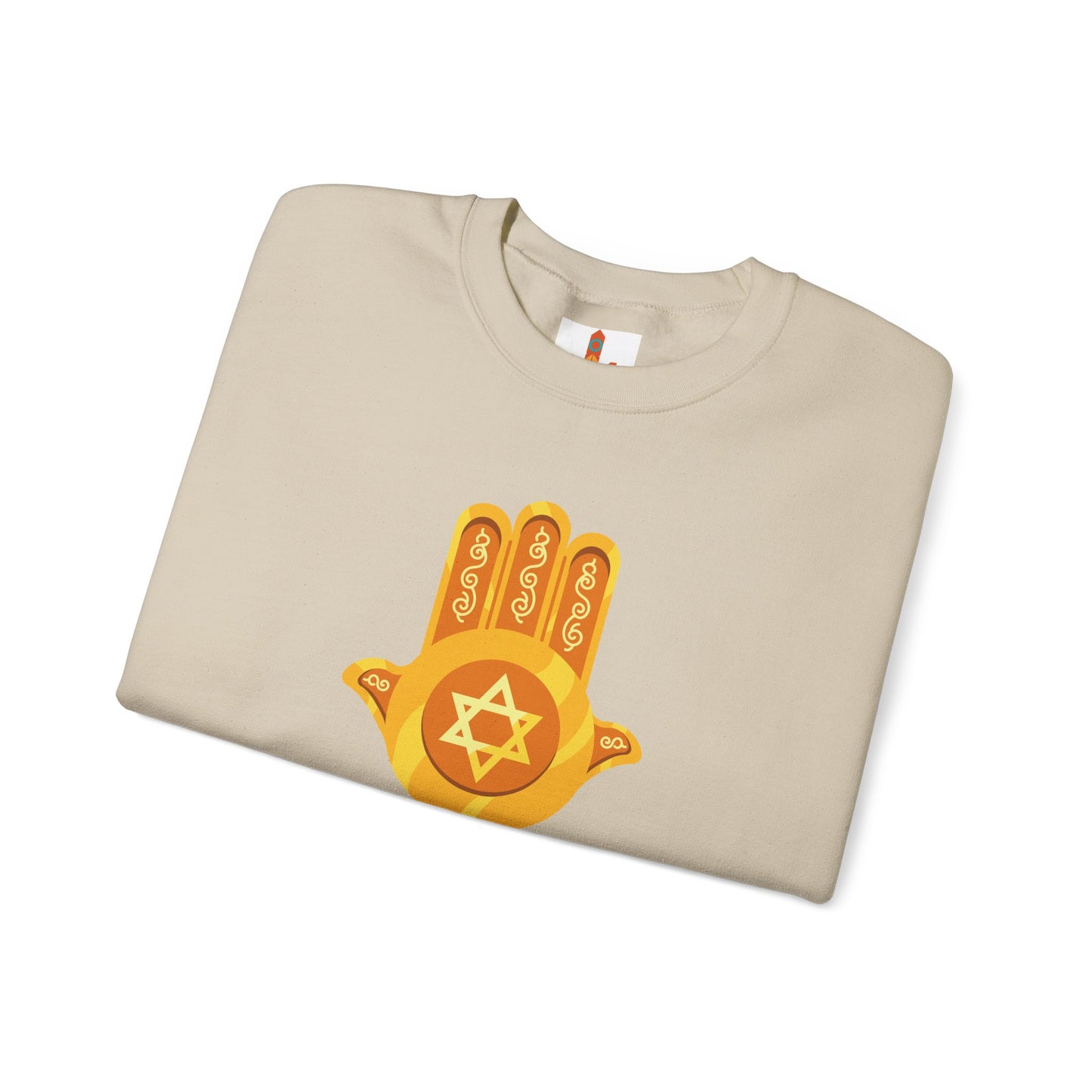Golden Hamsa Hand with Star of David Sweatshirt
