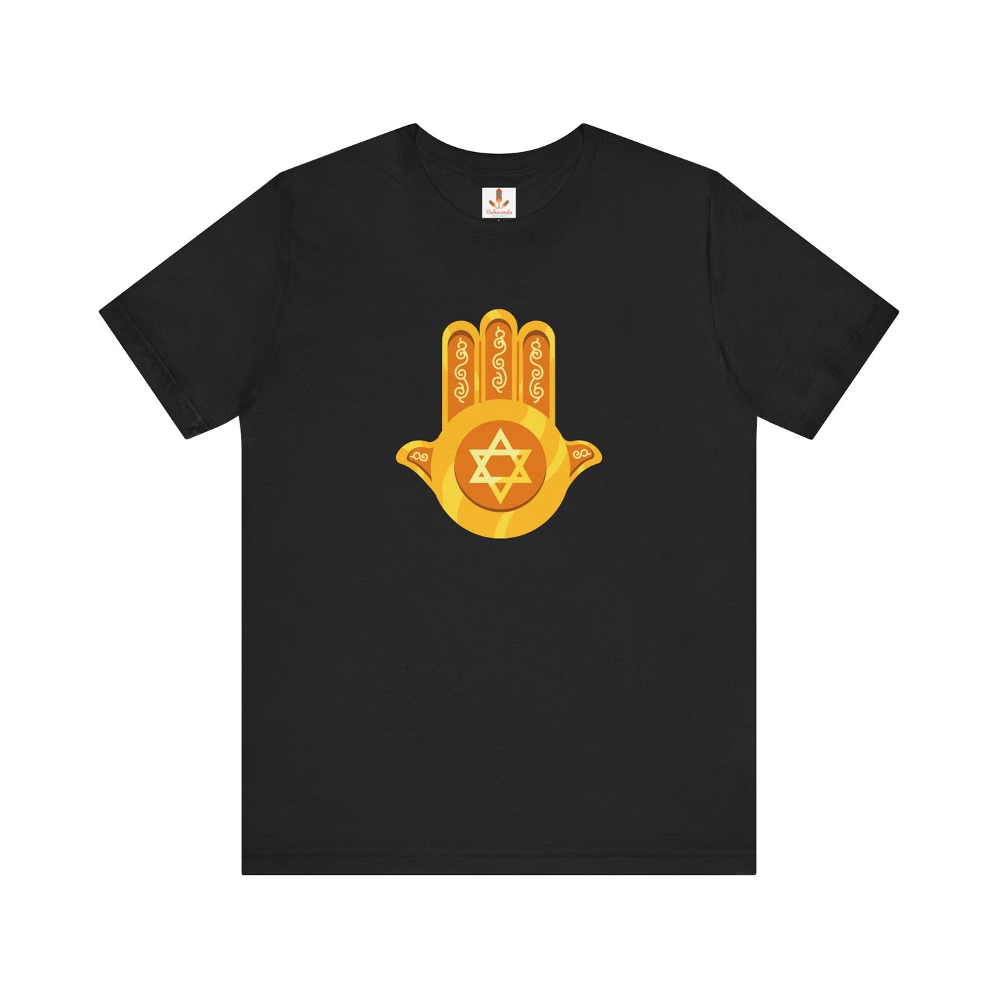 Golden Hamsa Hand with Star of David T-shirt