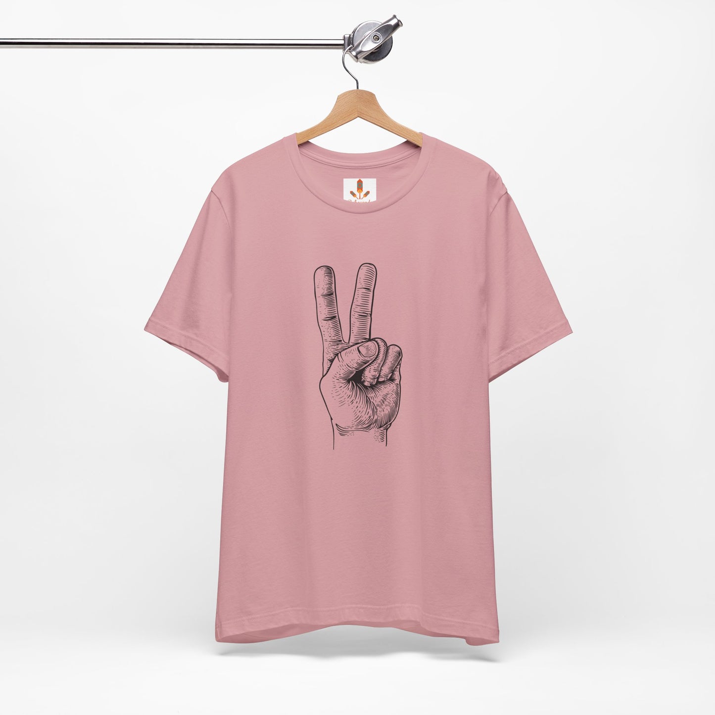 Peace Hand Sign Drawing T-shirt