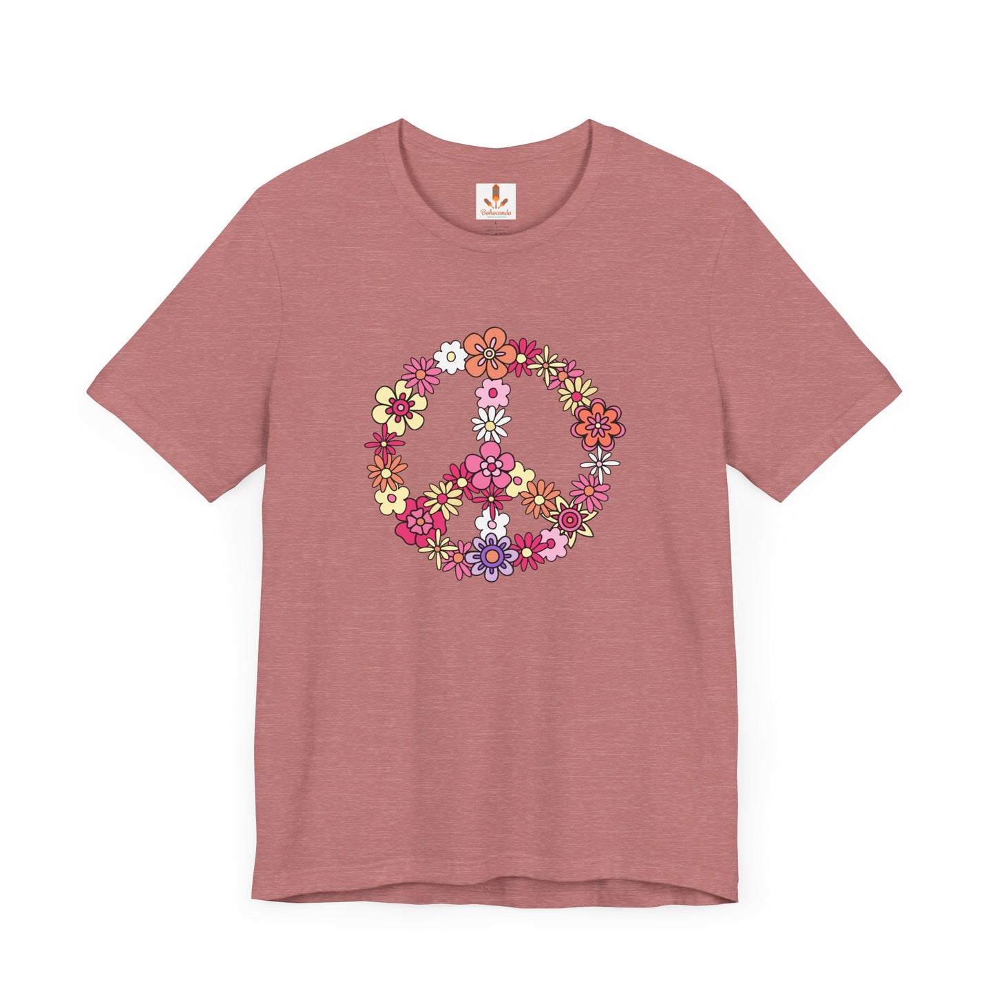 Peace Sign made from Flowers T-shirt