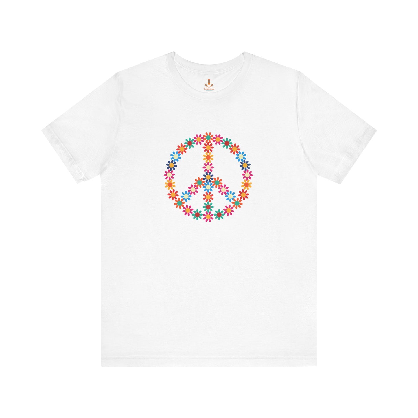 Peace Sign made of Flowers T-shirt