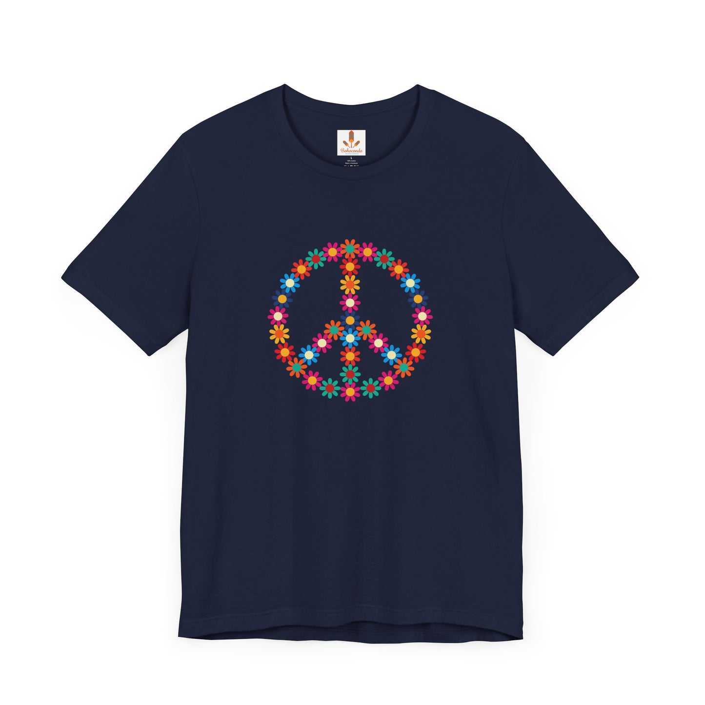 Peace Sign made of Flowers T-shirt