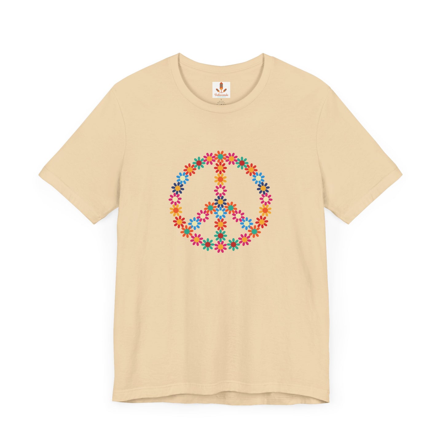 Peace Sign made of Flowers T-shirt