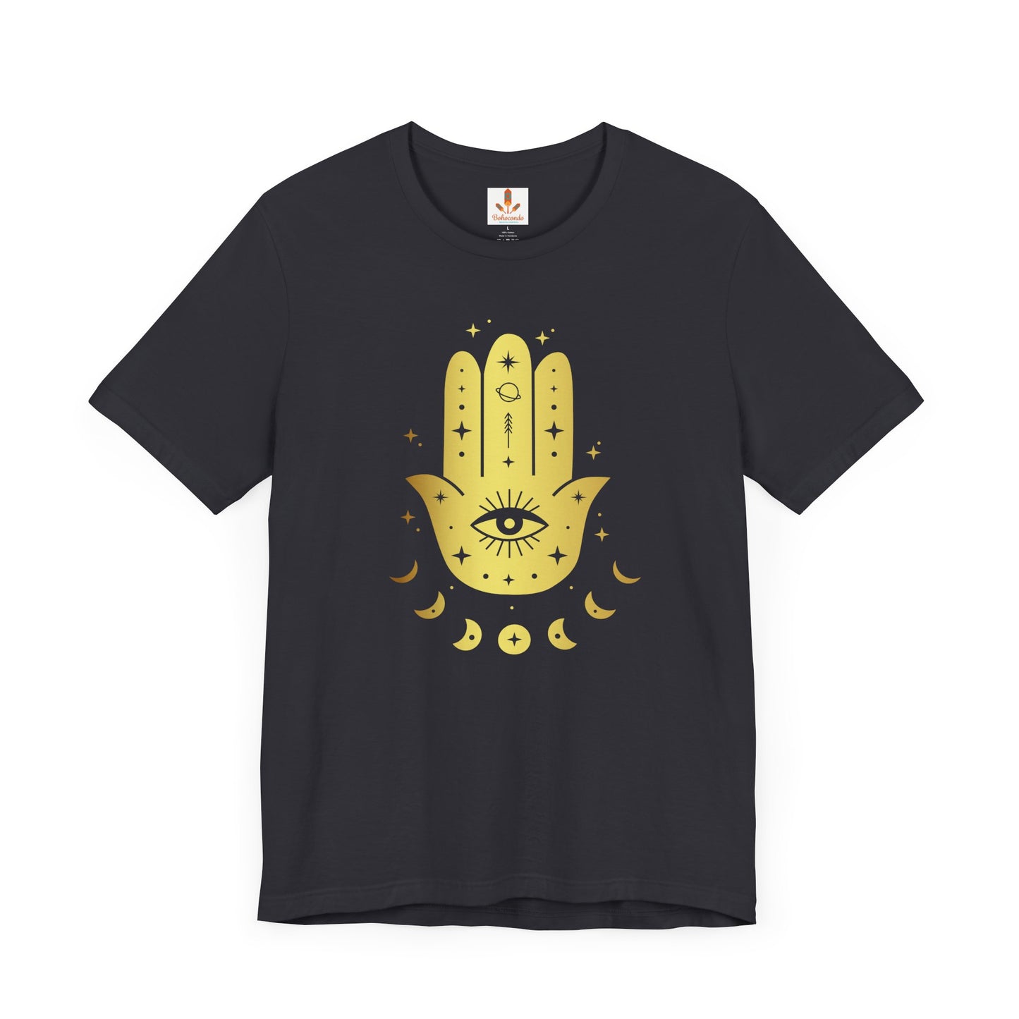 Golden Hamsa Hand with Eye T-shirt
