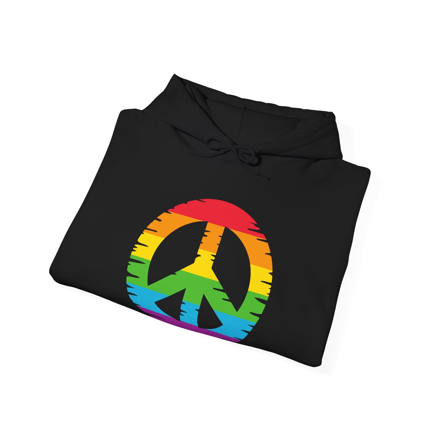 Rainbow Peace Sign Hoodie