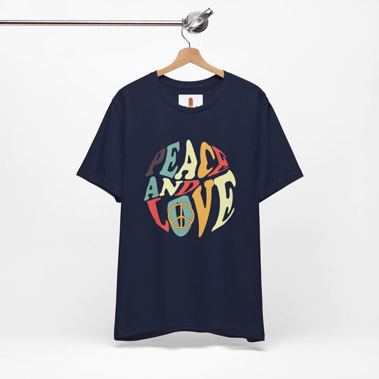 Peace and Love Design T-shirt