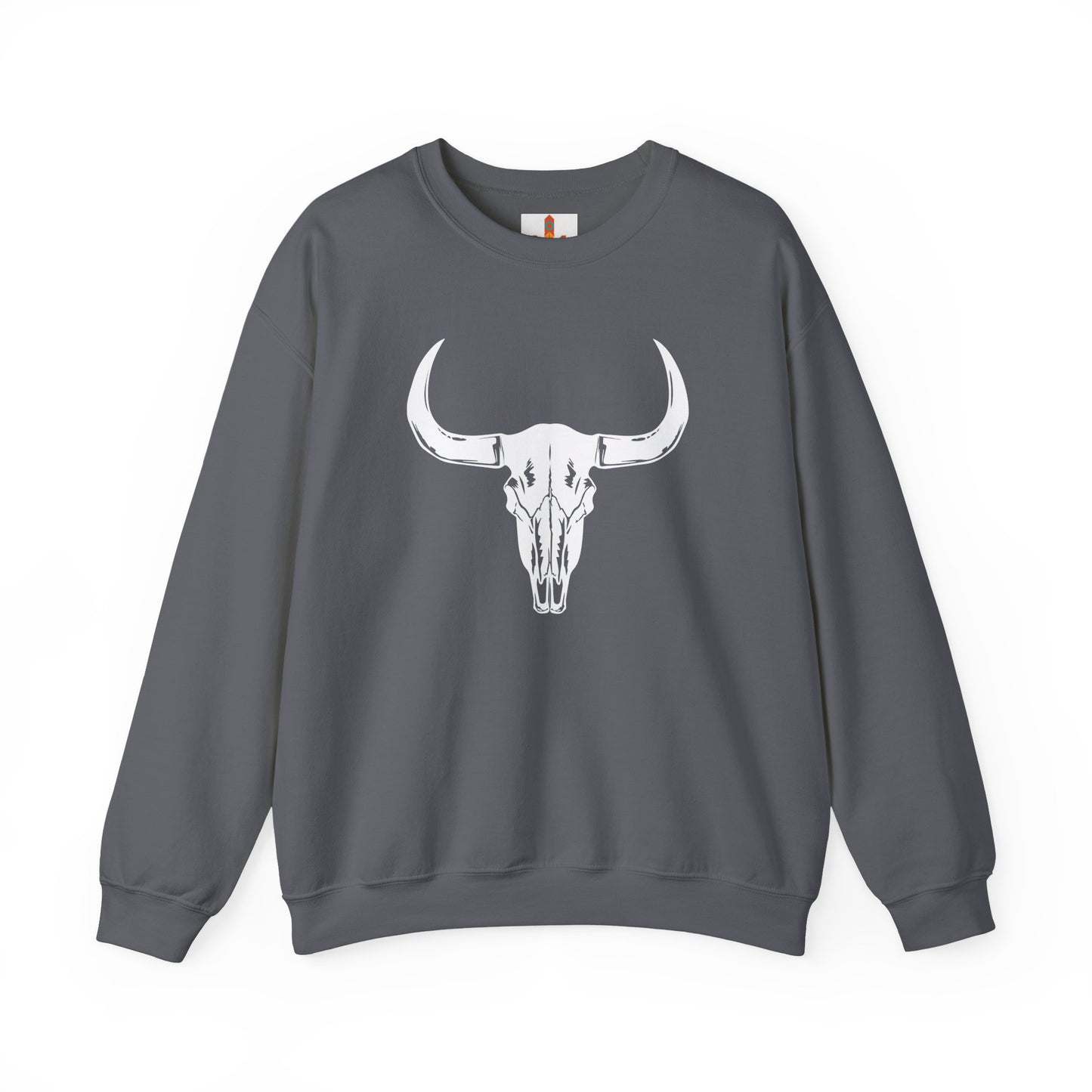 White Buffalo Skull Sweatshirt