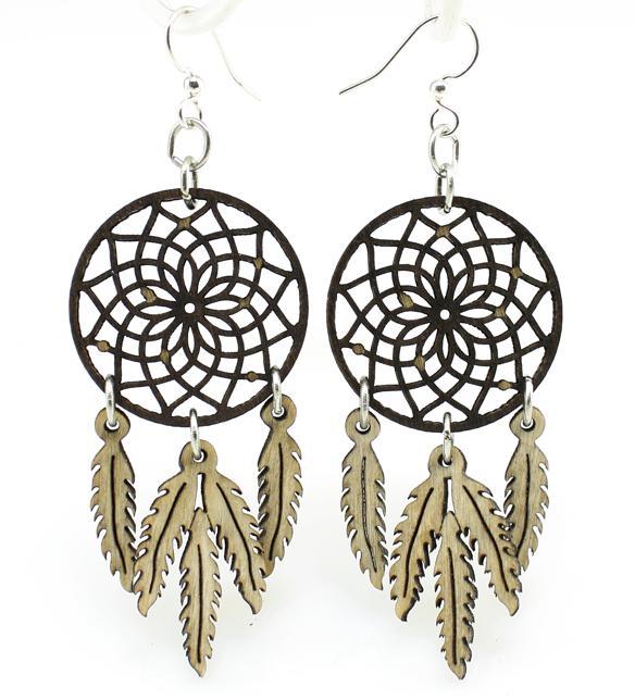 Dream Catcher Feather Earrings – Bohemian Elegance