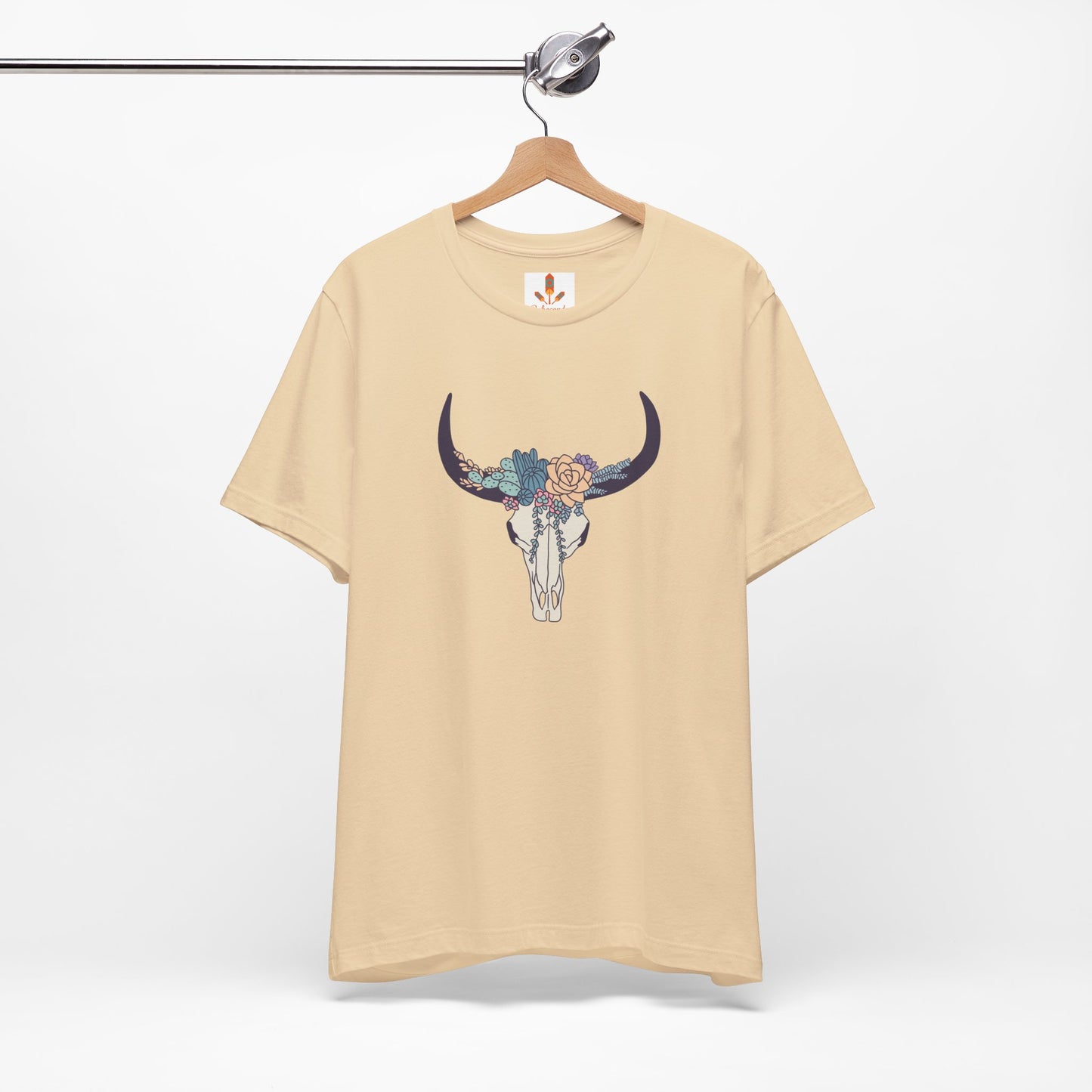 Buffalo Skull with Flowers T-shirt