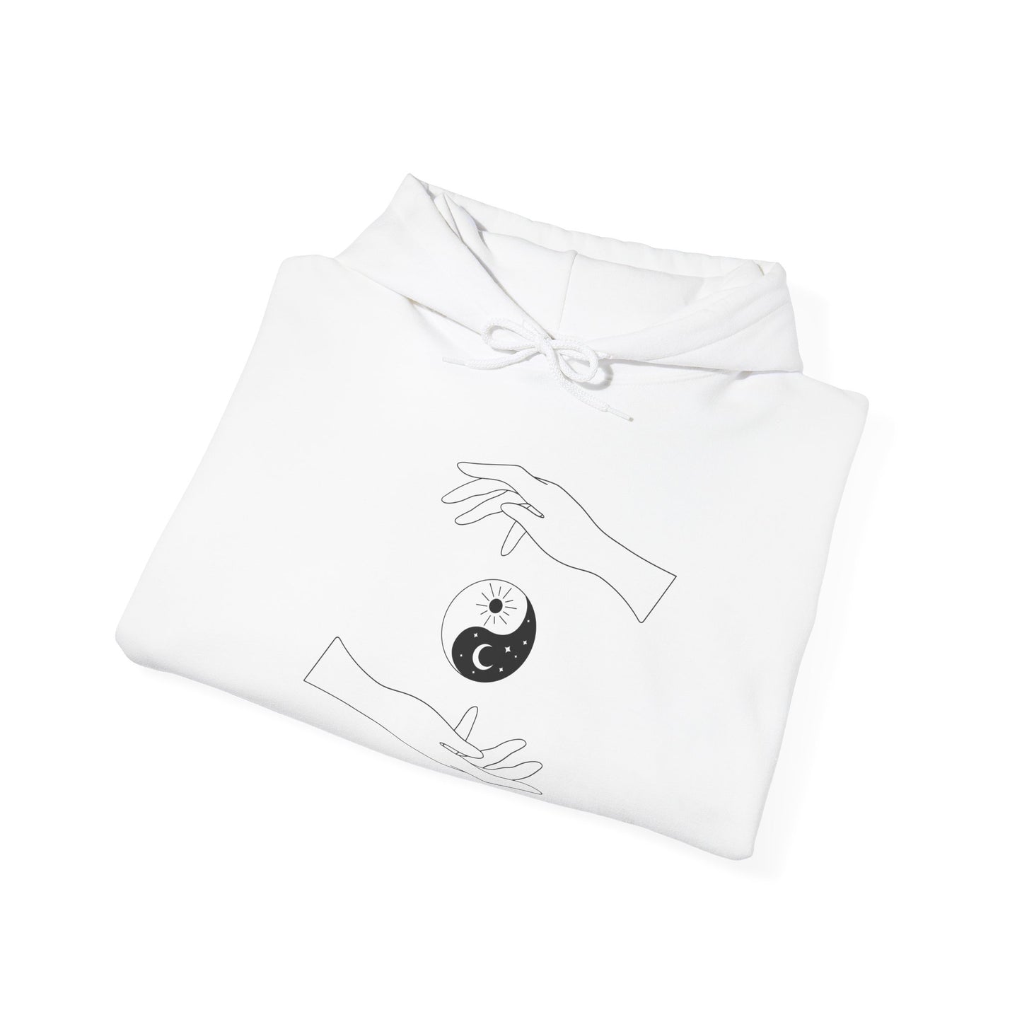 Yin Yang with Two Hands Hoodie