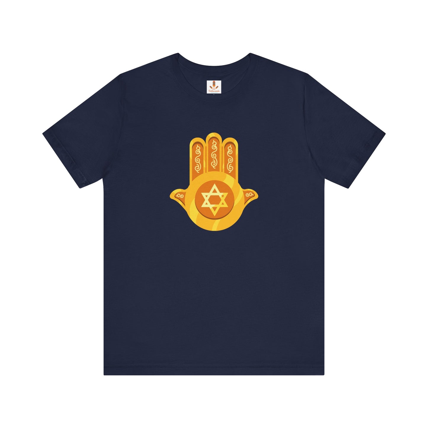 Golden Hamsa Hand with Star of David T-shirt