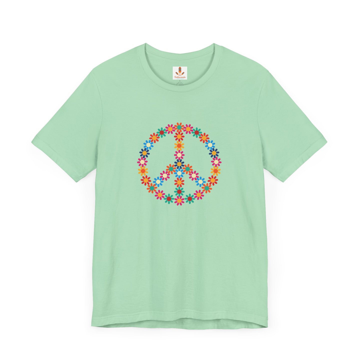 Peace Sign made of Flowers T-shirt