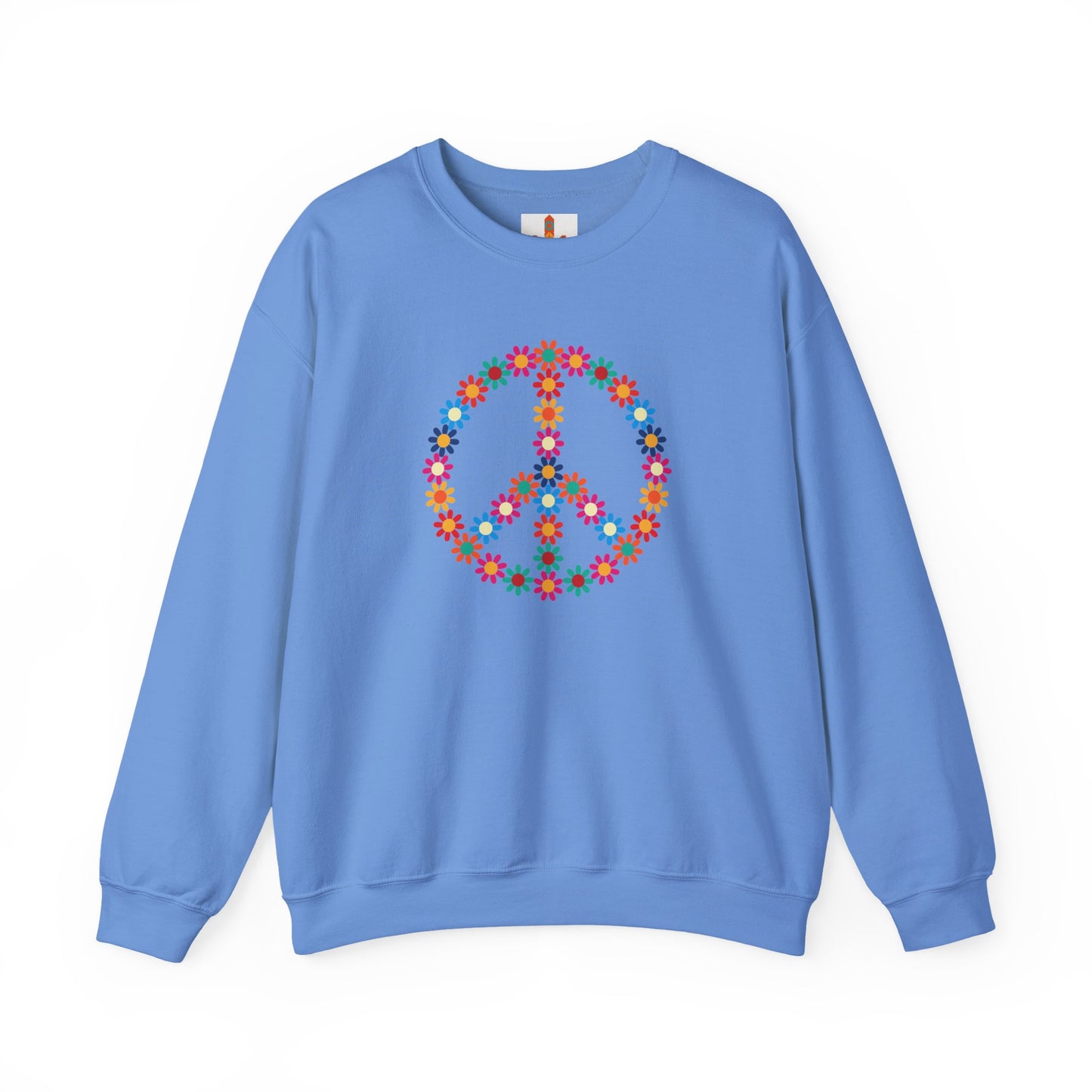 Peace Sign made of Flowers Sweatshirt