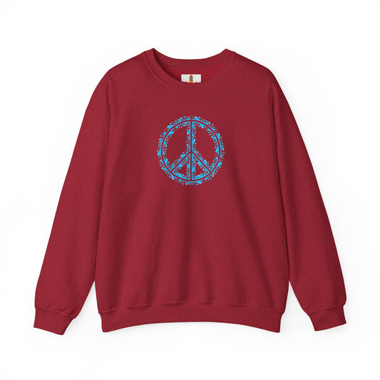 Peace Sign with Water Design Sweatshirt