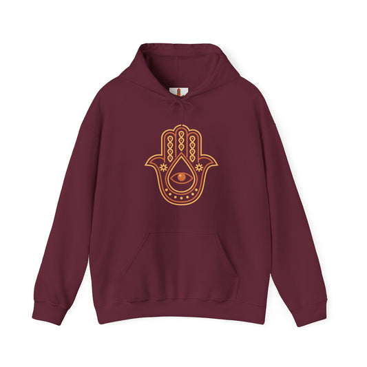 Brown Hamsa Hand Hoodie