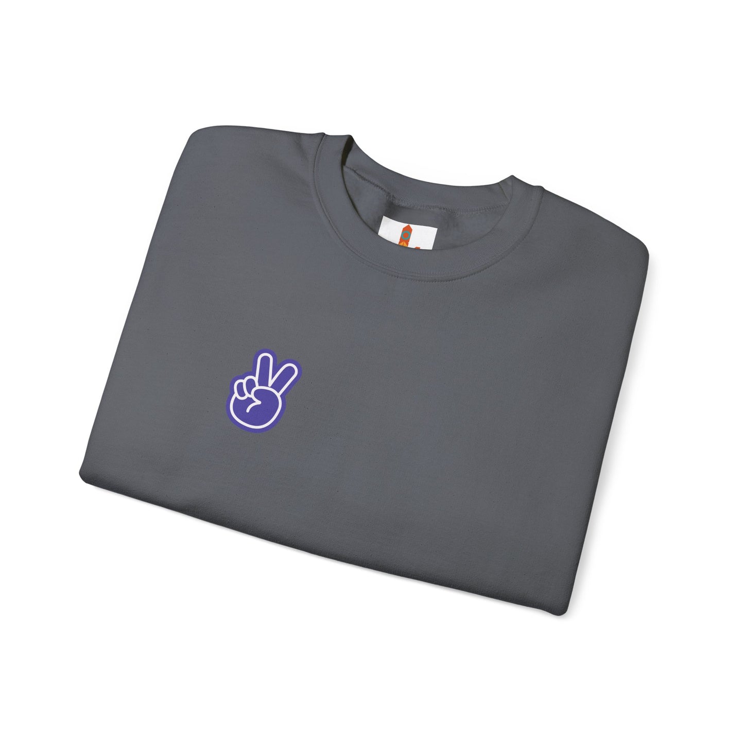 Purple Peace Hand Sign Sweatshirt