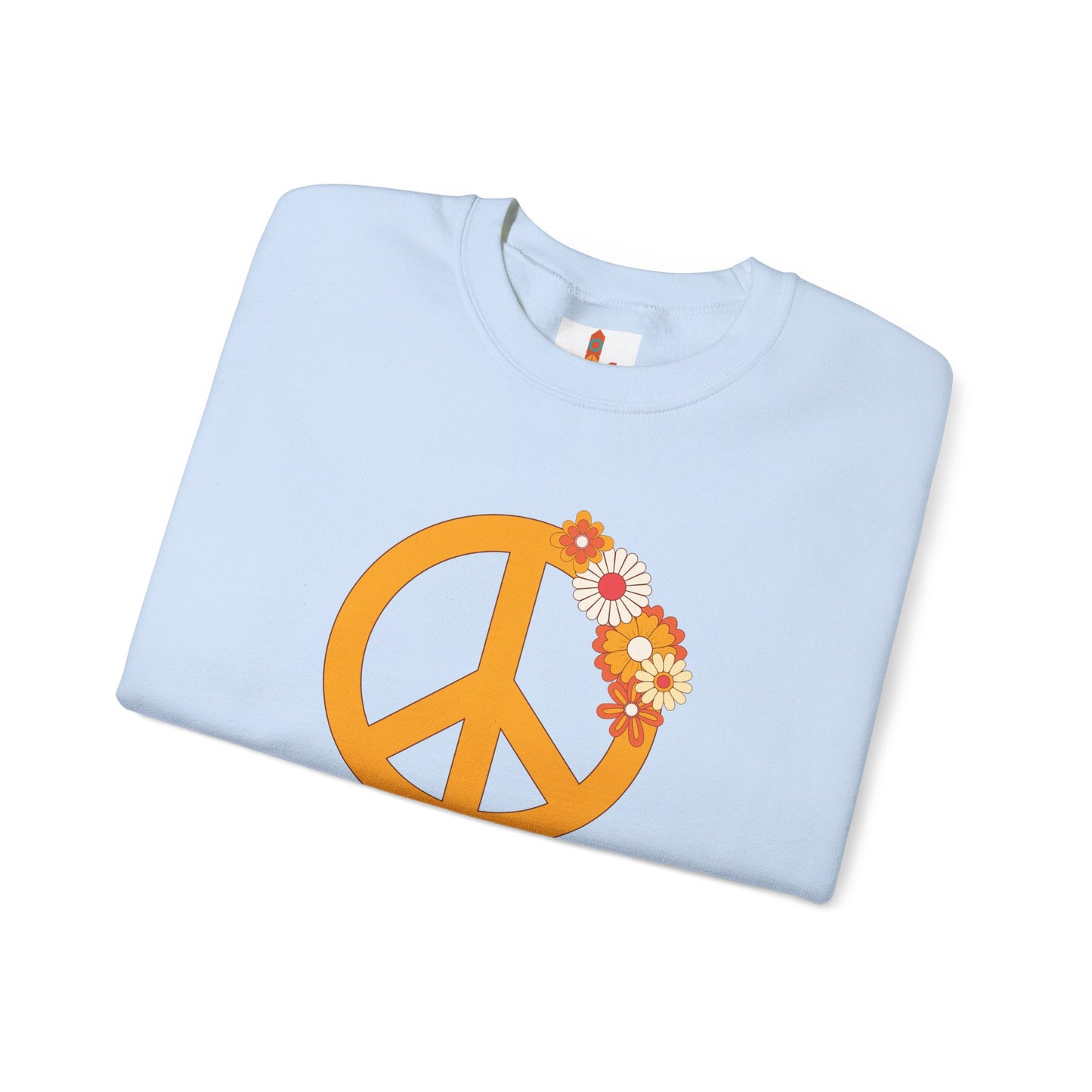 Peace Sign with Flowers Sweatshirt