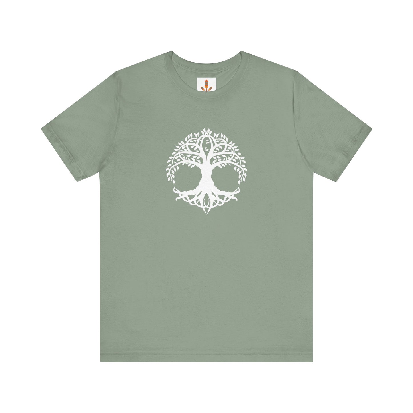 White Celtic Tree of Life Design T-shirt