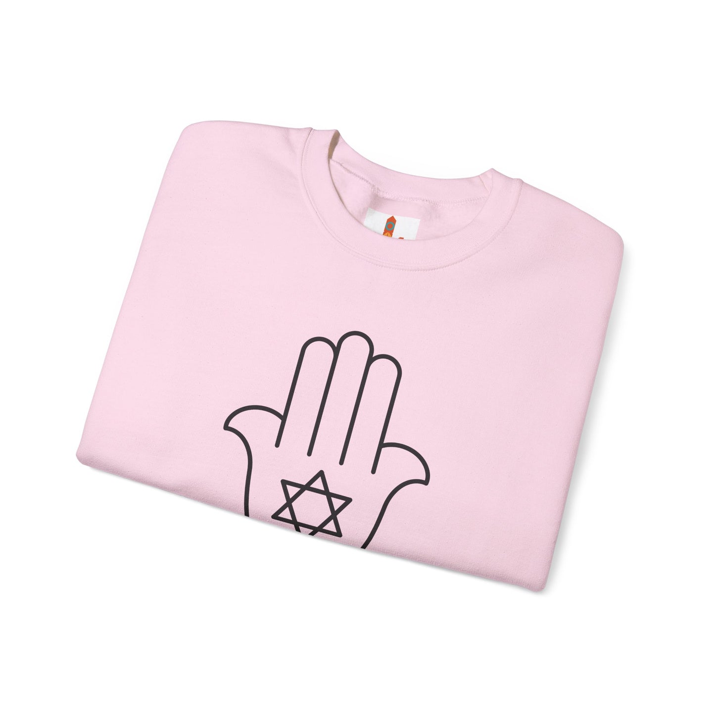 Simple Star of David in Hamsa Hand Sweatshirt