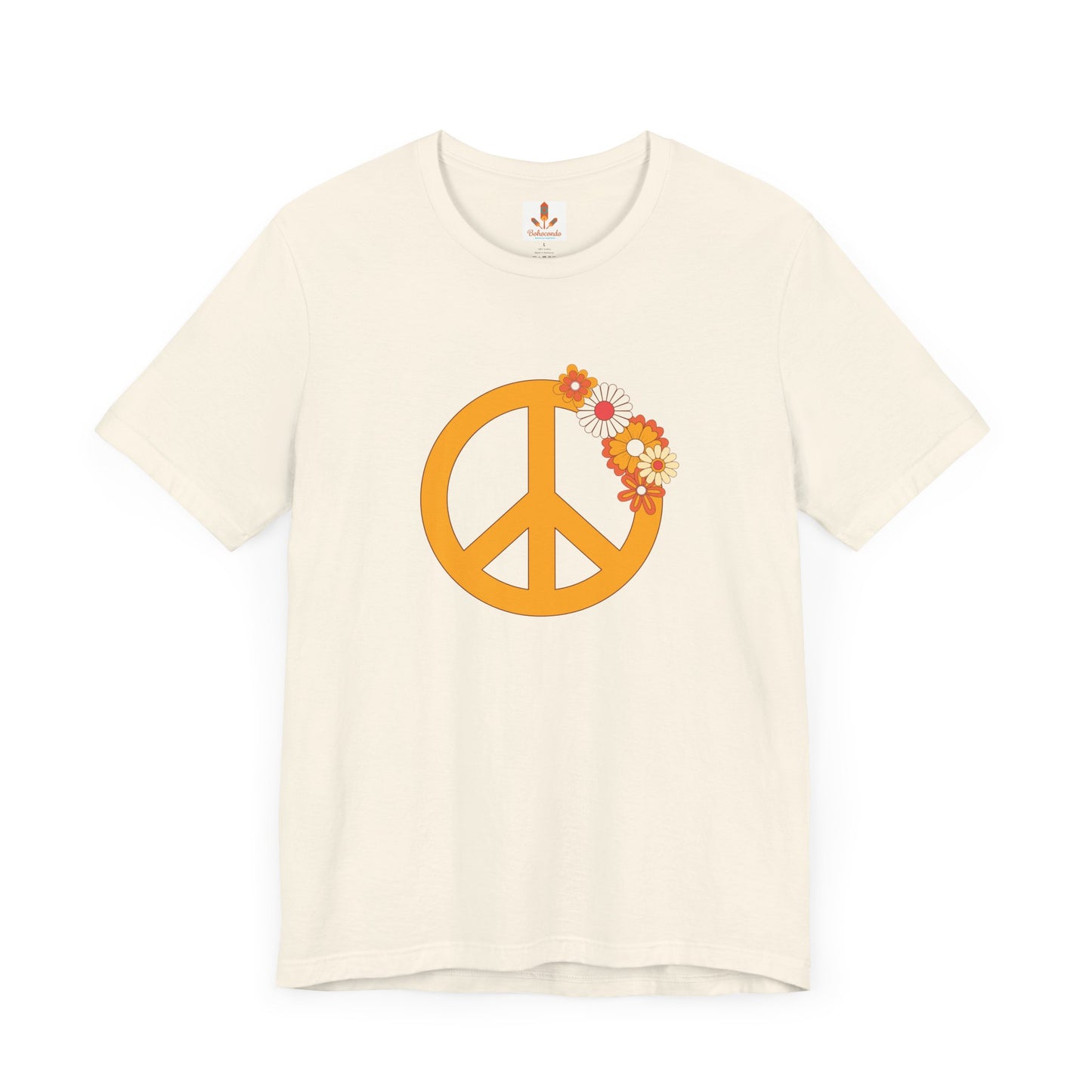 Peace Sign with Flowers T-shirt