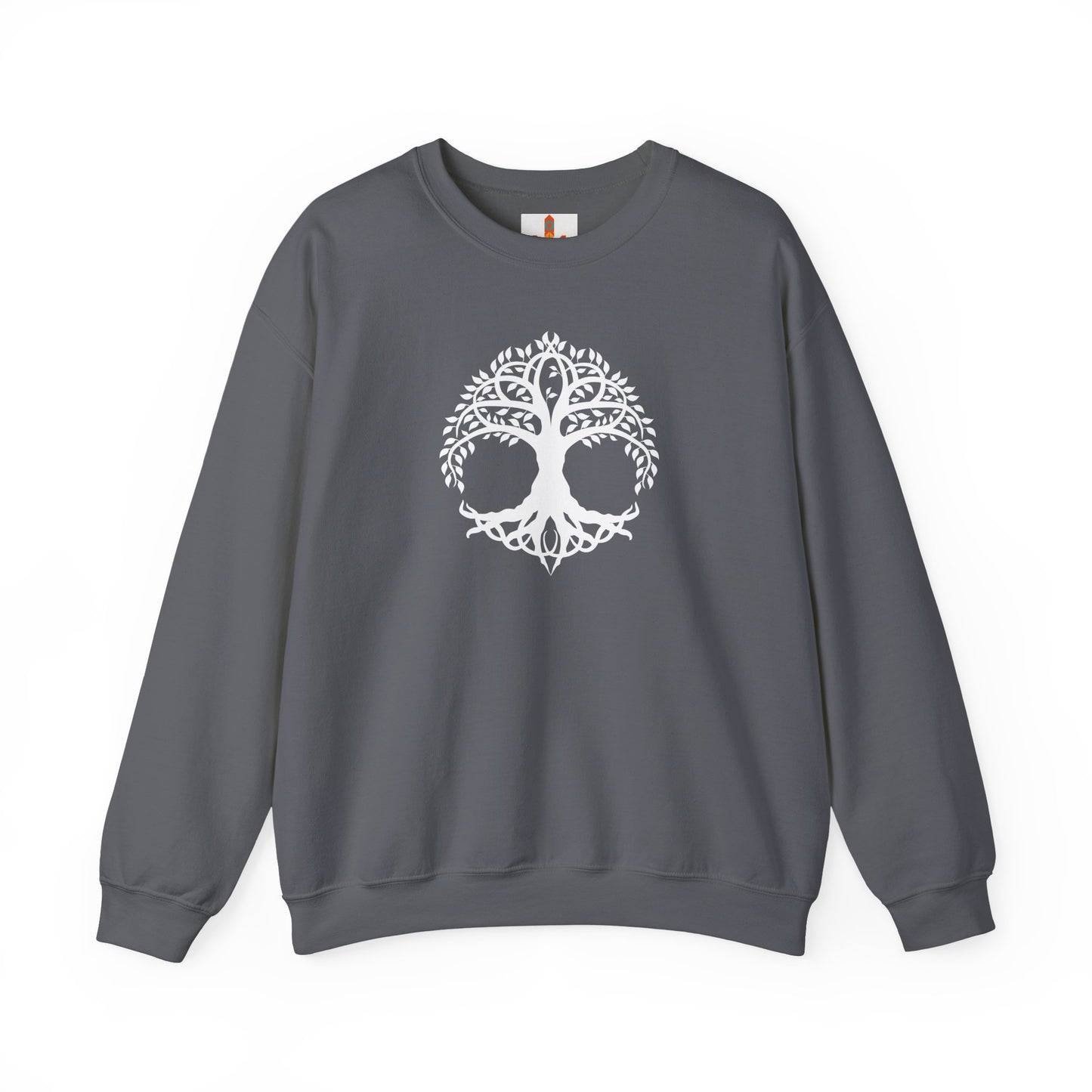 White Celtic Tree of Life Design Sweatshirt