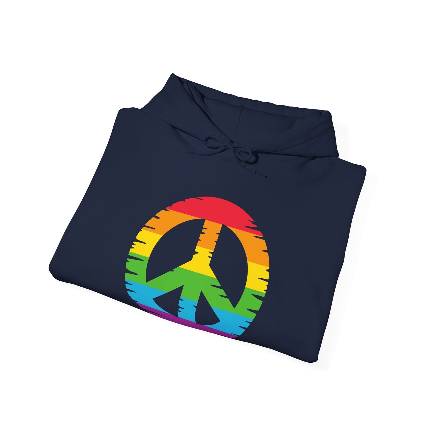 Rainbow Peace Sign Hoodie